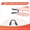 Bwake 3 PCS Standard Size Replacement Nose Pads for Oakley Split Shot OO9416/Split Time OO4129/Targetline OO9397/Crossrange OO9361/Crossrange XL/Crossrange R Sunglasses - Black view 4