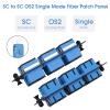 Duogalia 6 Duplex SC/UPC Fiber Patch Panel with Duplex Singlemode Blue SC Adapters, 12 Fiber Ports view 4