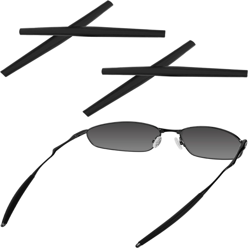 Bwake 2 Pairs Replacement Earsocks for Oakley Whisker/Square Whisker/Big Square Wire/Square Wire 2.0/OX3093 OX3107 OX5050 OX5072 Sunglasses