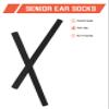 Bwake 2 Pairs Replacement Earsocks for Oakley Tincup OX3184/Tincup 0.5 OX5099/Pitchman OX8050/Pitchman R OX8105/Pitchman Asian Fit OX8096 - Black view 2