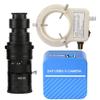4K USB 3.0 Microscope Camera Measurement Electronic Digital Microscope & 200X C-Mount Lens Whit 56-LED Adjustable Ring Light view 1