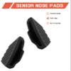 Bwake 2 Pairs Standard Size Replacement Nose Pads for Oakley Mercenary OO9424 Sunglasses - Black view 2