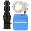 4K USB 3.0 Microscope Camera Measurement Electronic Digital Microscope & 500X C-Mount Lens Whit 56-LED Adjustable Ring Light view 1