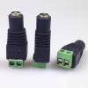 100pcs/lot 5.5x2.1mm DC Power Plug AV Balun Connector DC Power Male Adapter to 2-Pole Terminal Block AV Balun Converter Adapter view 2