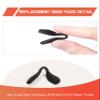 Bwake 3 Pairs Standard Size Replacement Nose Pads for Oakley Radar/RadarLock Path/RadarLock XL OO9170 OO9181 OO9182 OO9183 Sunglasses - Black view 4