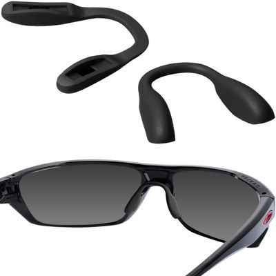 Bwake 2 PCS Standard Size Replacement Nose Pads for Oakley Split Shot OO9416/Split Time OO4129/Targetline OO9397/Crossrange OO9361/Crossrange XL/Crossrange R Sunglasses - Black