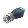 100pcs BNC AV Balun Connector BNC Male Plug to 2-Pole AV Video Balun Adapter CCTV Camera Video AV Screw Balun Converter view 1
