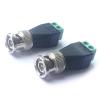100pcs BNC AV Balun Connector BNC Male Plug to 2-Pole AV Video Balun Adapter CCTV Camera Video AV Screw Balun Converter view 2