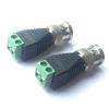 100pcs BNC AV Balun Connector BNC Male Plug to 2-Pole AV Video Balun Adapter CCTV Camera Video AV Screw Balun Converter view 3