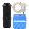 4K USB 3.0 Microscope Camera Measurement Electronic Digital Microscope & 100X C-Mount Lens Whit 56-LED Adjustable Ring Light view 1