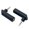 100pcs 4 Pole Stereo 2.5mm Male Plug to 4 Pin 3.5mm Female Jack Right Angle Connector Gold Plated 2.5 to 3.5mm 90 Degree Adapter view 1