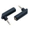100pcs 4 Pole Stereo 2.5mm Male Plug to 4 Pin 3.5mm Female Jack Right Angle Connector Gold Plated 2.5 to 3.5mm 90 Degree Adapter view 2
