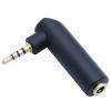 100pcs 4 Pole Stereo 2.5mm Male Plug to 4 Pin 3.5mm Female Jack Right Angle Connector Gold Plated 2.5 to 3.5mm 90 Degree Adapter view 3