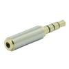 100pcs 2.5 mm Female to 3.5 mm Male 4pin Stereo Aduio Adapter Converter Plug Headphone Jack 3.5mm to 2.5mm 4 Pole TRRS Connector view 3