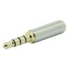 100pcs 2.5 mm Female to 3.5 mm Male 4pin Stereo Aduio Adapter Converter Plug Headphone Jack 3.5mm to 2.5mm 4 Pole TRRS Connector view 4