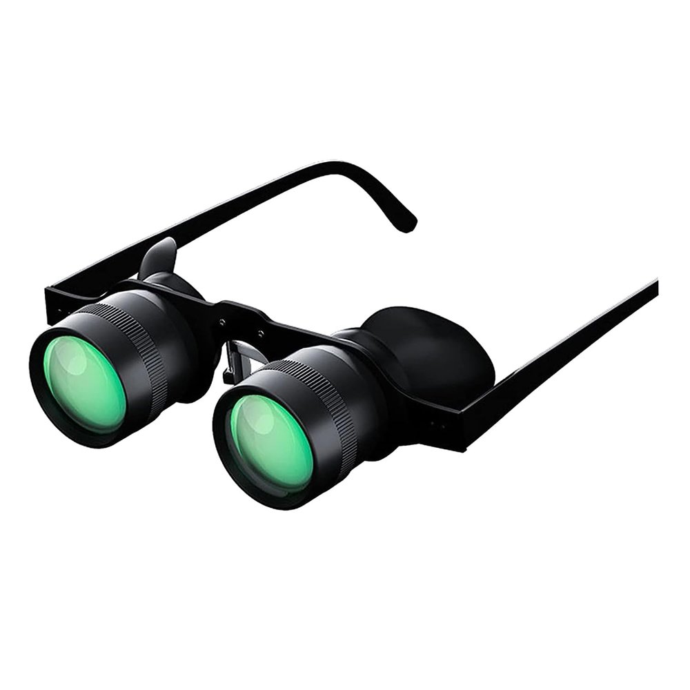 Luejnbogty Fishing Binoculars Hands Free Binoculars Telescope 10X Zoom Glasses for Outdoor Fishing Bird Watching, black, 500389741