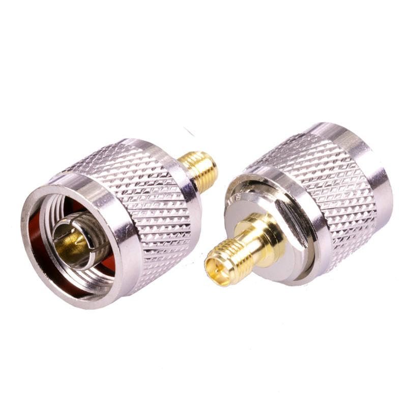 10pcs/lot RP SMA Female Jack to N Male Plug Adapter Copper RP SMA to N Plug Straight Connector RF Adapter