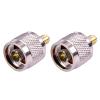 10pcs/lot RP SMA Female Jack to N Male Plug Adapter Copper RP SMA to N Plug Straight Connector RF Adapter view 2