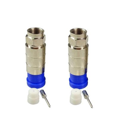 100pcs/pcs Waterproof F Compression Connector RG11 Cable Adapter Compression Bags RG11 Wire Connector
