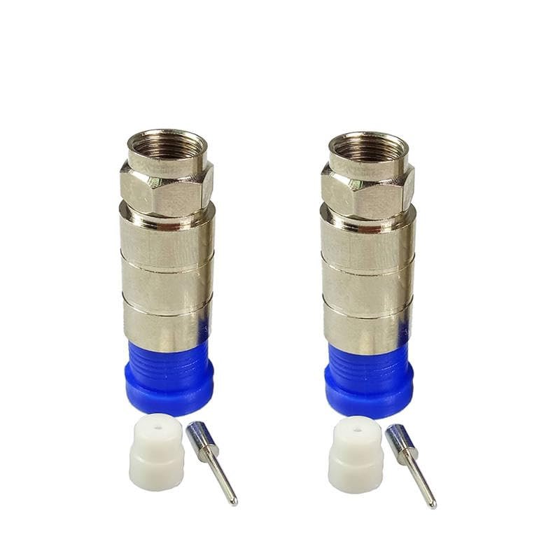100pcs/pcs Waterproof F Compression Connector RG11 Cable Adapter Compression Bags RG11 Wire Connector