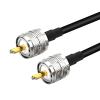10pcs PL259 UHF Male Plug Crimp Coax Connector Adapter RF Connector for RG58 RG142 LMR195 RG400 Cable view 3
