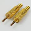 100pcs/lot 3 pins 2.5mm Plug Connector w/Spring Nickel Plated 2.5 Stereo Headset Dual Track Headphone Adapter 2.5 Plug Jack view 4