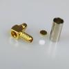100pcs MMCX Male Plug Right Angle Connector Gold Plated 90 Degree MMCX RF Cable Adapter for Cable RG316 RG174 RG178 view 2
