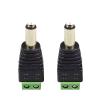 10pcs/lot DC Plug Connector 5.5x2.1mm to AV Screw Balun Terminal Adapter 2.1mm DC Power Plug to 2-Pole Video AV Balun Adapter view 1