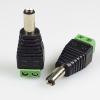 10pcs/lot DC Plug Connector 5.5x2.1mm to AV Screw Balun Terminal Adapter 2.1mm DC Power Plug to 2-Pole Video AV Balun Adapter view 2