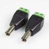 10pcs/lot DC Plug Connector 5.5x2.1mm to AV Screw Balun Terminal Adapter 2.1mm DC Power Plug to 2-Pole Video AV Balun Adapter view 4