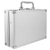 DOITOOL Metal Briefcase Hard Case 10x7x3 Inch Aluminum Briefcases for Men Toolbox Organizer Cash Case Portable Locking Storage Totes Lock Boxes for Personal Items Cash Travel view 1