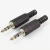 10pcs/lot Audio Jack 3.5mm 3 Poles Stereo Male Plug Solder Connector with Spring Black Plastic Housing 3.5 mm 3 Pin Connector view 3