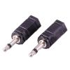 100pcs/lot 3.5mm Mono Plug to 3.5mm Mono Jack Male to Female 3.5mm Audio Adapter 3.5mm Earphone Headphone Adapter view 2