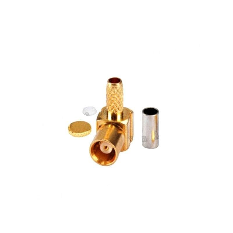 5 pcs RF MCX Adapter with MCX Female Right Angle Crimping Connector with RG316 RG174 Cable
