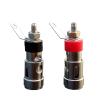 10pcs/lot Nickel Plated Banana Plug Jack Binding Post Spring Loaded Press Type Speaker Terminal 5 Pairs Red+Black view 1