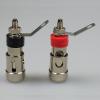 10pcs/lot Nickel Plated Banana Plug Jack Binding Post Spring Loaded Press Type Speaker Terminal 5 Pairs Red+Black view 2