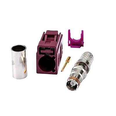 10PCS GPS Devices FAKRA "D" Female Connector 4004 SMB Female Jack pin Crimp for RG316 RG174 Bordeaux