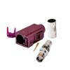 10PCS GPS Devices FAKRA "D" Female Connector 4004 SMB Female Jack pin Crimp for RG316 RG174 Bordeaux view 3