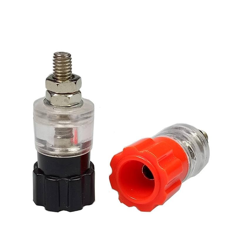10pcs Speaker Banana Plug Mini Binding Post Loudspeaker Terminal Connector 5Pairs Red+Black