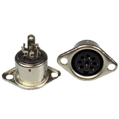 10pcs/lot 8 PIN DIN Connector Female Jack DIN Cable Adapter 8 Pin Jack Plug DIN Panel Mount Solder Type Female DIN Chassis