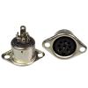 10pcs/lot 8 PIN DIN Connector Female Jack DIN Cable Adapter 8 Pin Jack Plug DIN Panel Mount Solder Type Female DIN Chassis view 1