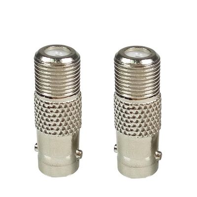 100pcs/lot BNC Female to F Female Connector Nickel Plated BNC Jack to F Jack Socket Straight Connector Adapter