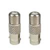 100pcs/lot BNC Female to F Female Connector Nickel Plated BNC Jack to F Jack Socket Straight Connector Adapter