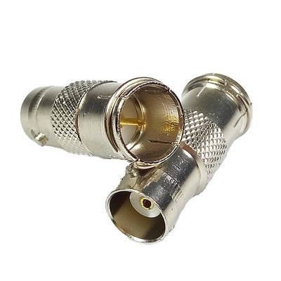 100pcs/lot BNC Female Jack to Fast Plug Connector Nickel Plated Fast Plug to BNC Connector Adapter
