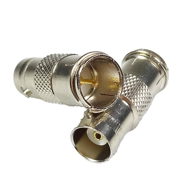 100pcs/lot BNC Female Jack to Fast Plug Connector Nickel Plated Fast Plug to BNC Connector Adapter