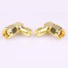 100pcs/lot Right Angle RP SMA Male to Female Adapter Copper RP SMA Male to RP SMA Female R Connector view 3