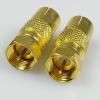 10pcs Gold Plated F Male Plug to PAL Female Socket Connector F Male Connector PAL TV Female Jack RF Adapter view 2