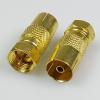 10pcs Gold Plated F Male Plug to PAL Female Socket Connector F Male Connector PAL TV Female Jack RF Adapter view 3