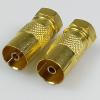 10pcs Gold Plated F Male Plug to PAL Female Socket Connector F Male Connector PAL TV Female Jack RF Adapter view 4