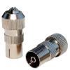 10pcs/lot F Type Female TV UDARA Connector F Socket TV Jack Digital Cable TV Coax Adapter for TV Cable Screw Coax Converter view 2